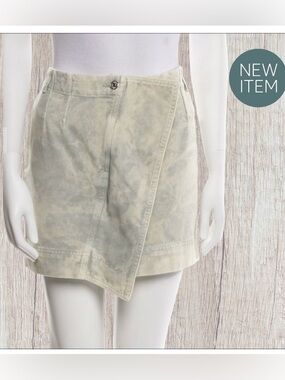 New Authentic Moschino Washed Wrap-Style Skirt ,Retail $445 available size S,M